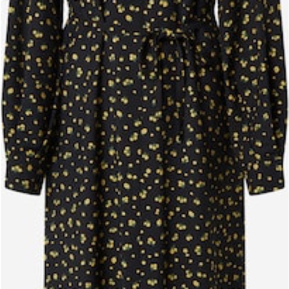 NWT EDITED Dalary maxi dress black and yellow pattern 🌻 - Picture 8 of 8